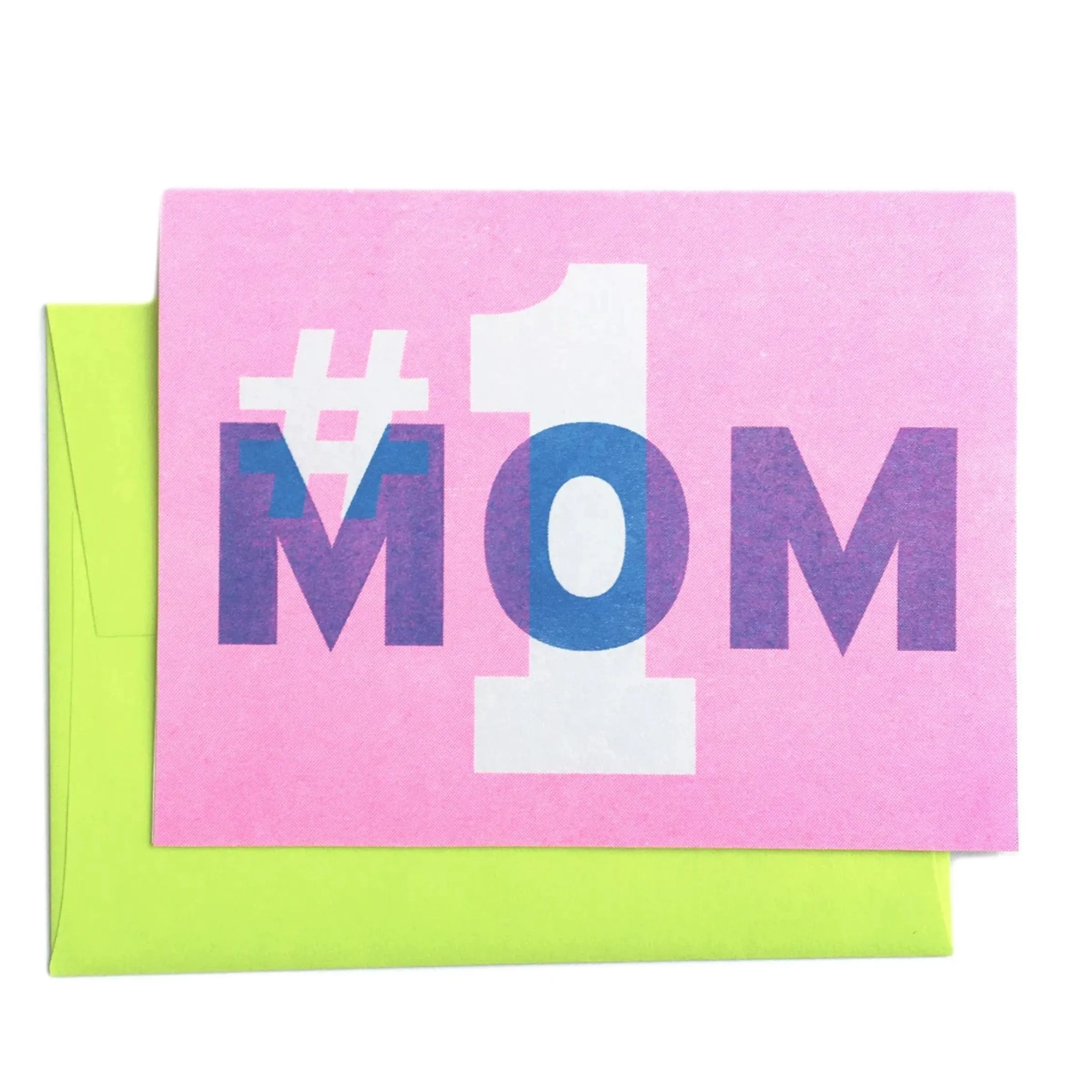 #1 Mom Mother's Day Card