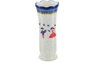 11" Vase - Bird Prince And Princess