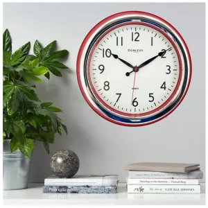14" Red Classic Wall Clock