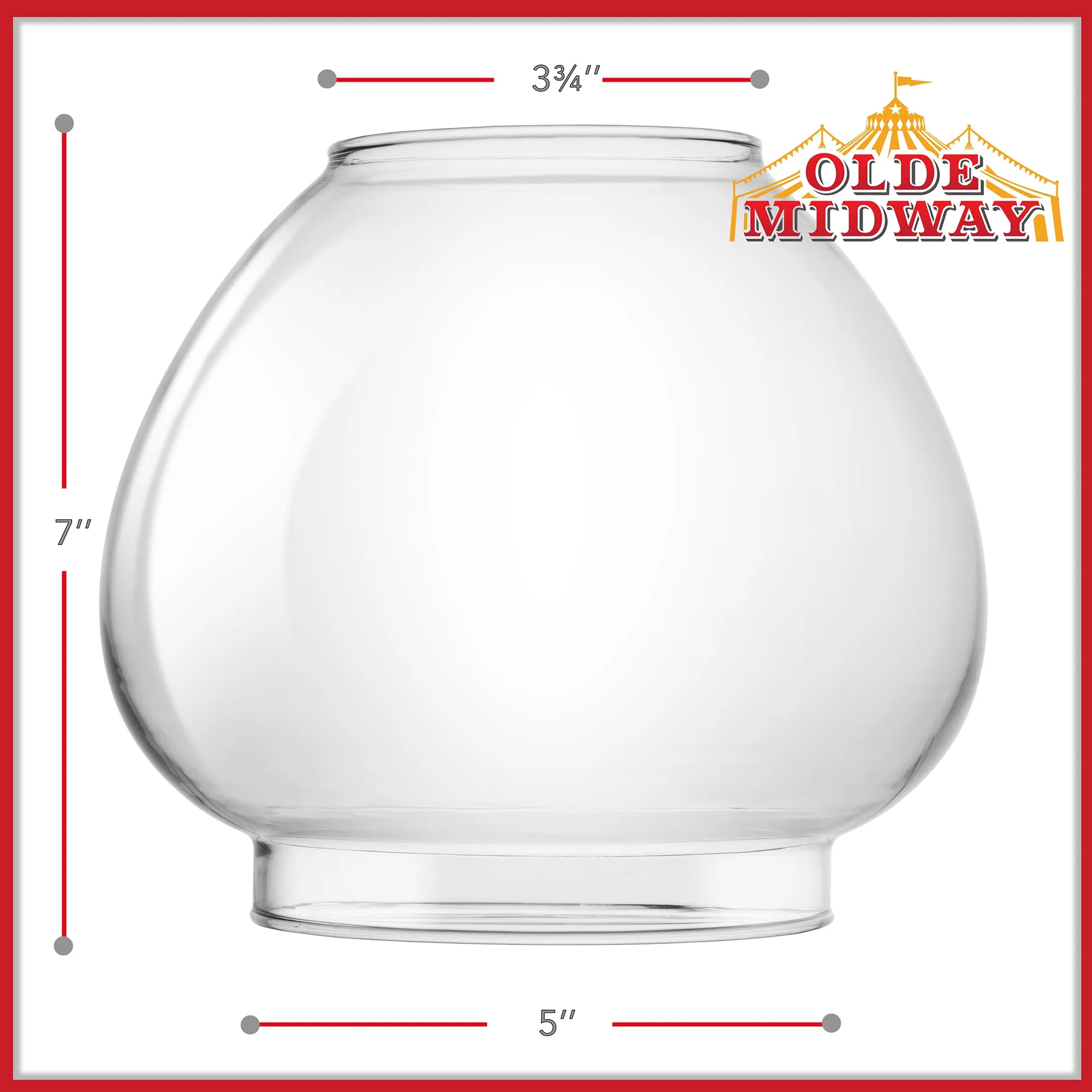 15" Gumball Machine Glass Replacement Globe