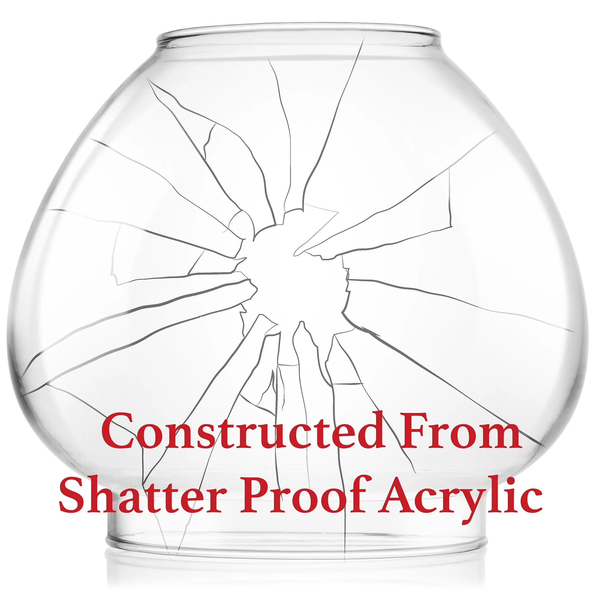 15" Gumball Machine Shatterproof Acrylic Replacement Globe