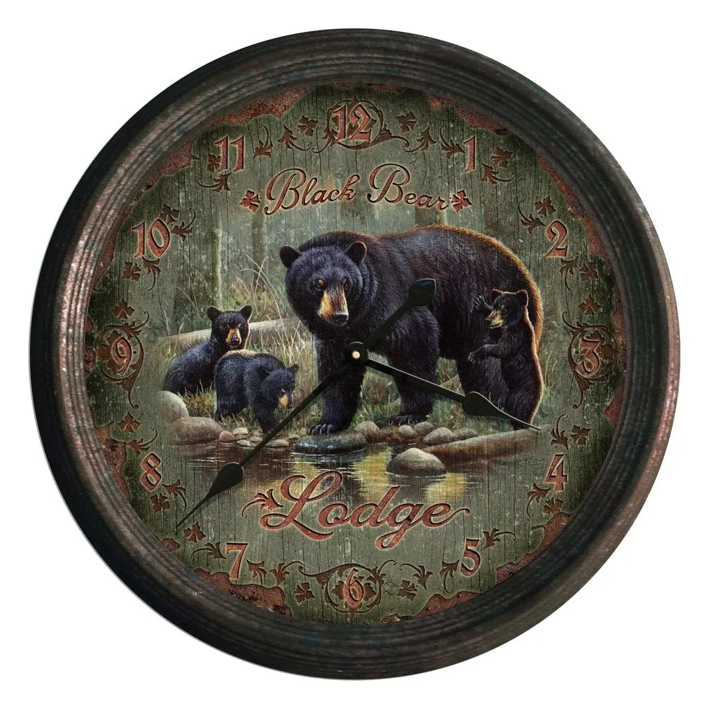 15" Rusted Clock