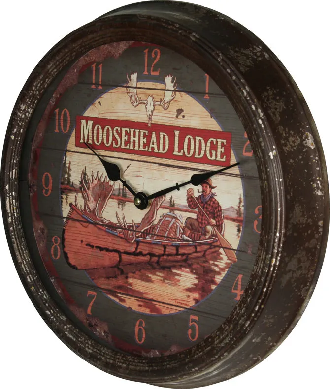 15" Rusted Clock