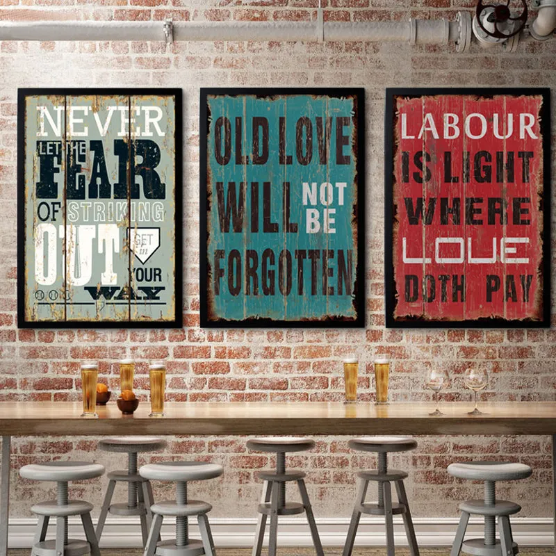 15x20 cm Vintage Europe Posters Canvas Prints Nostalgic Wall Art Unframed
