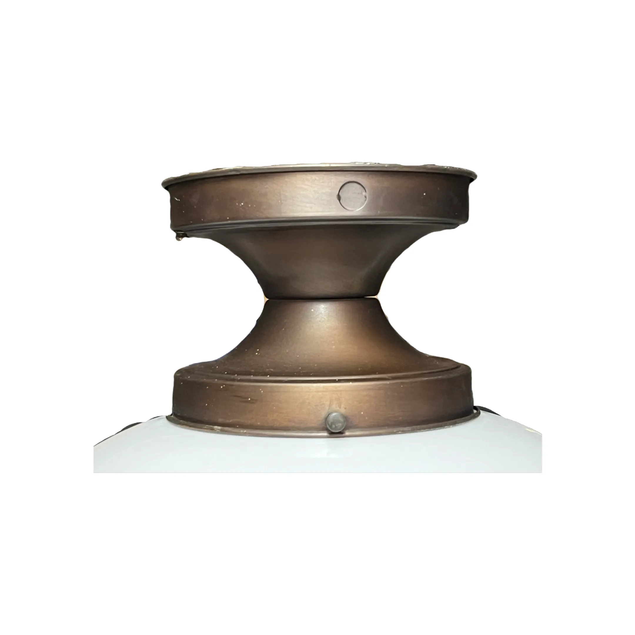 1920s Schoolhouse Globe with Original Bronze Finish Fitter #2409