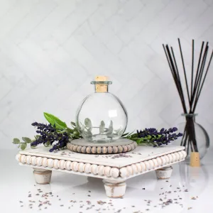 250 ml Clear Glass Ball Round Bottle with Cork Lid