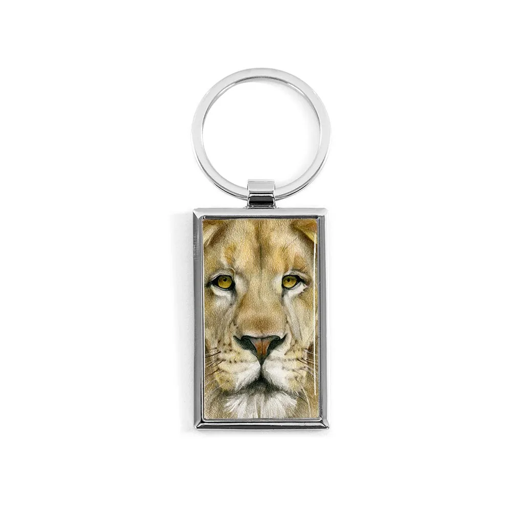 [455-KR] Lion Portrait Key Ring
