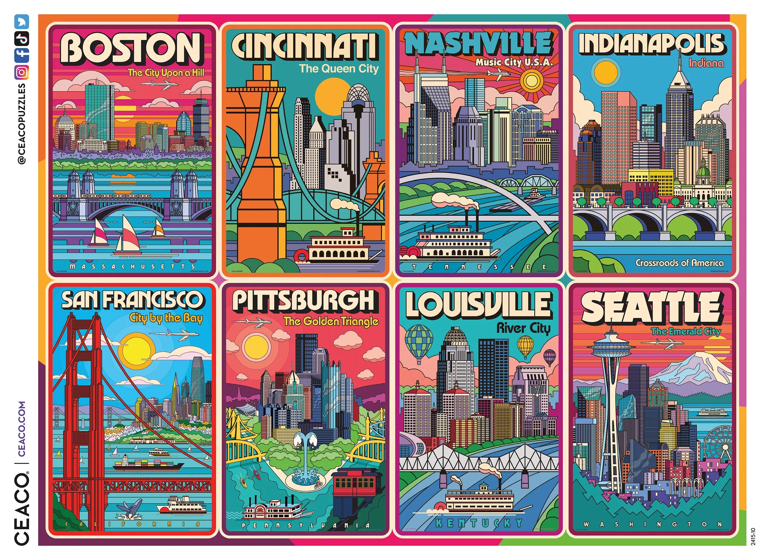 500 Piece Puzzle - Travel Posters