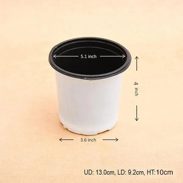 5.1 inch (13 cm) Round Plastic Thermoform Pot