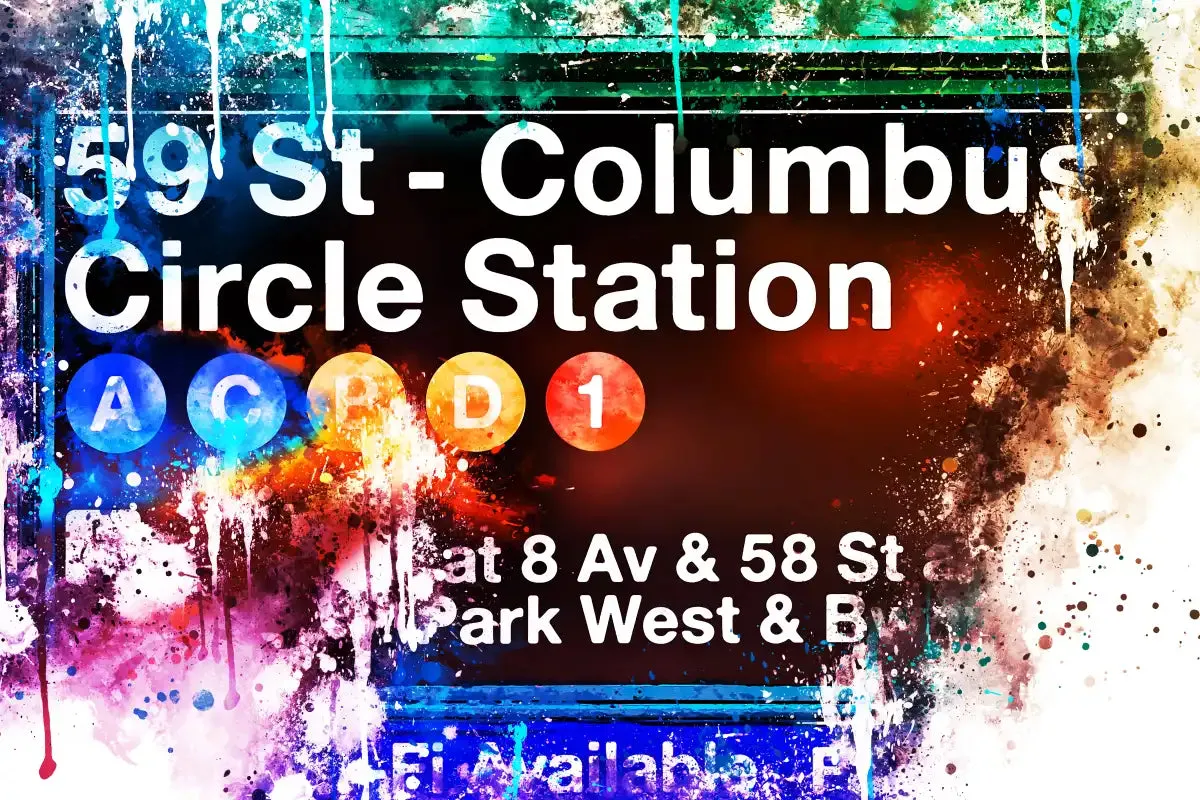 59 St. Columbus Circle Station Wall Art