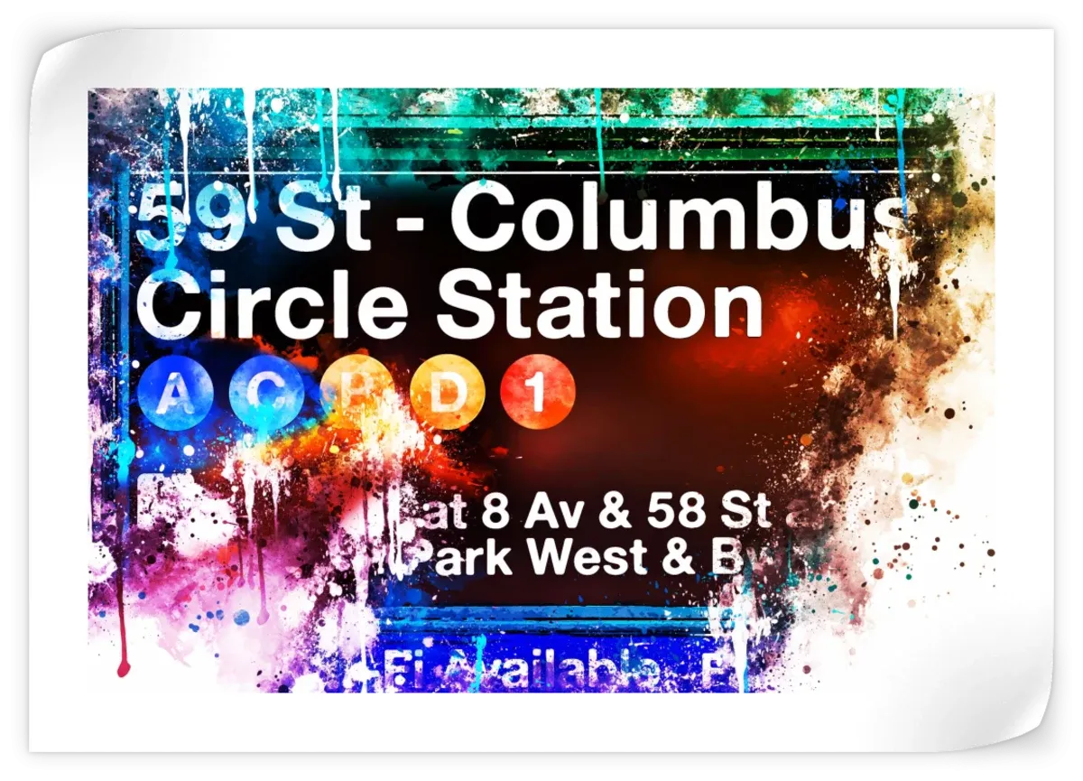 59 St. Columbus Circle Station Wall Art