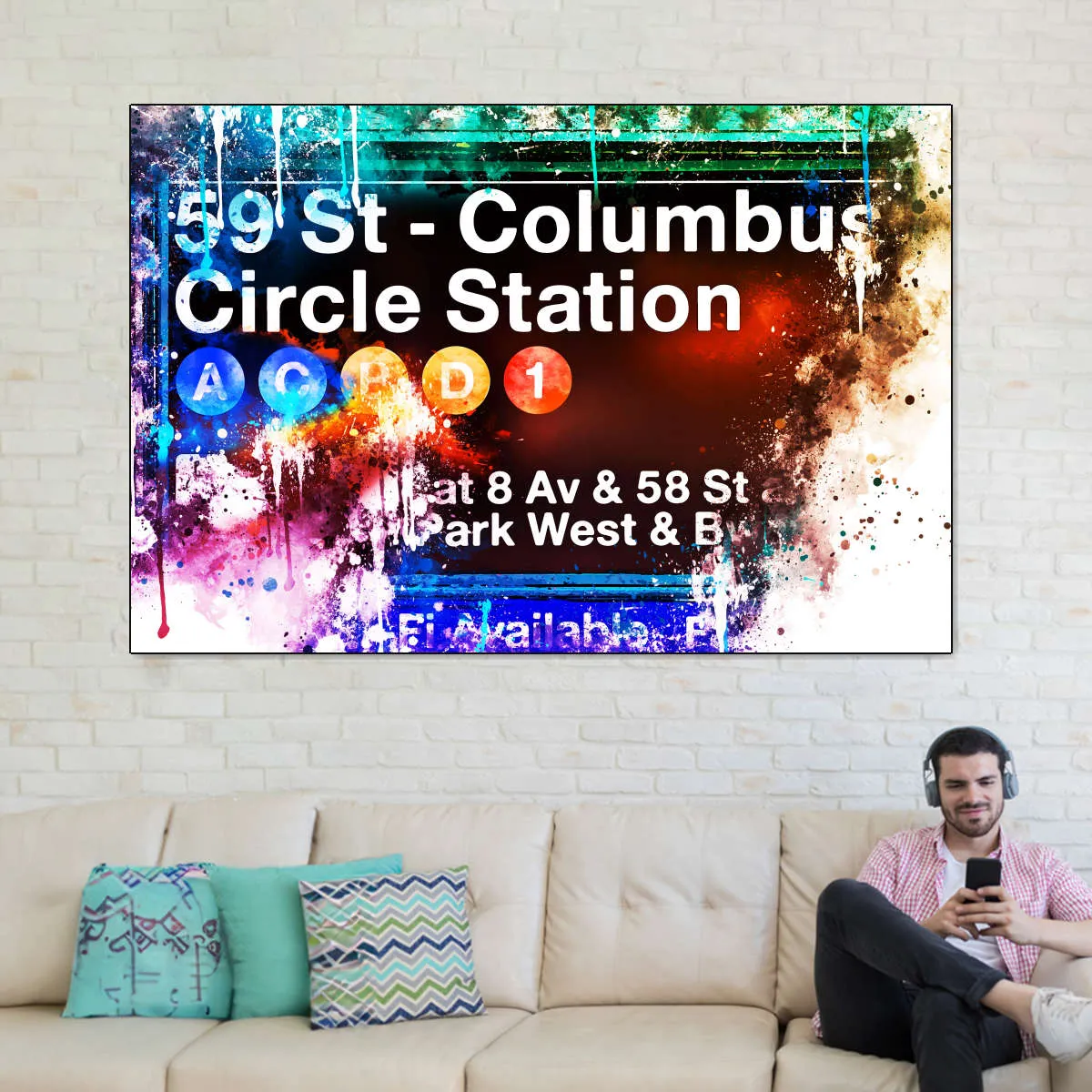 59 St. Columbus Circle Station Wall Art