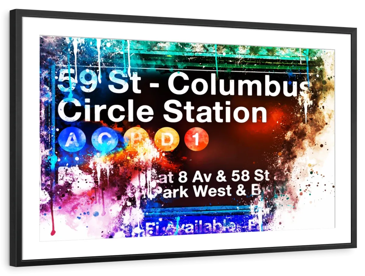 59 St. Columbus Circle Station Wall Art