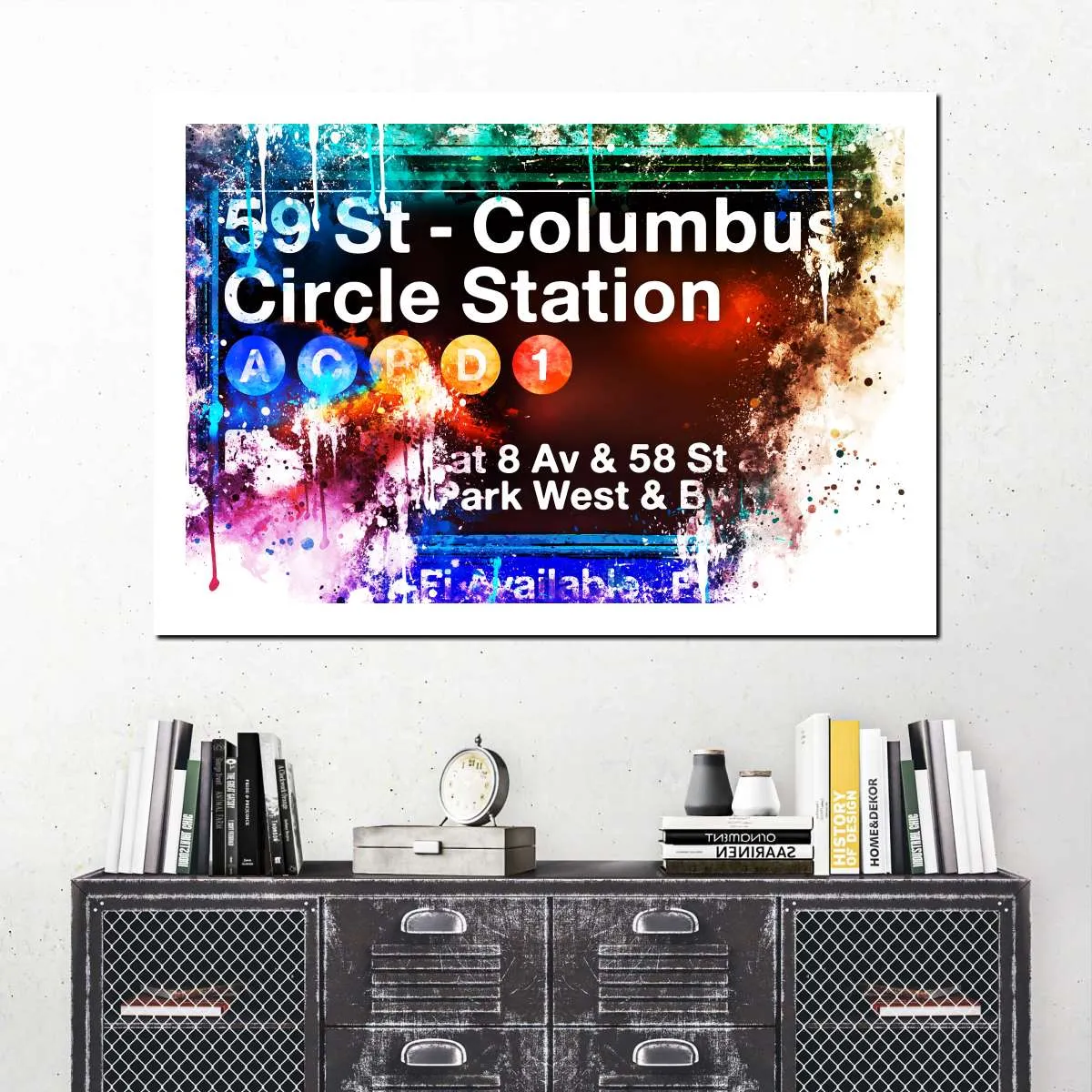 59 St. Columbus Circle Station Wall Art