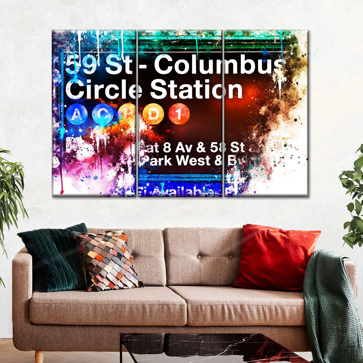 59 St. Columbus Circle Station Wall Art