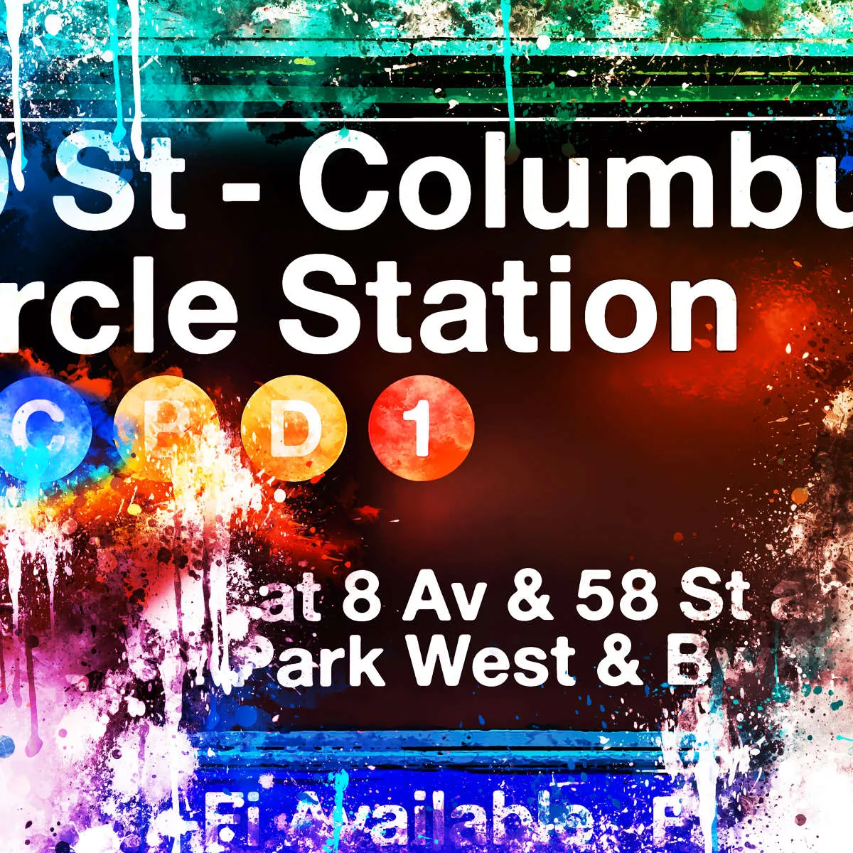 59 St. Columbus Circle Station Wall Art