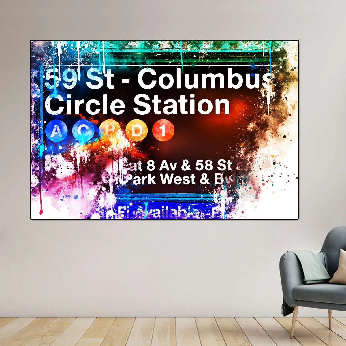 59 St. Columbus Circle Station Wall Art