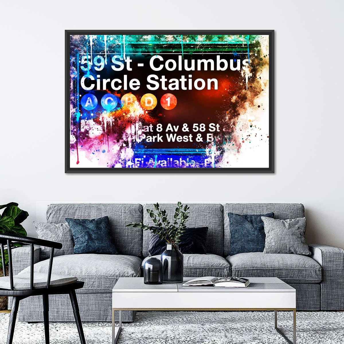 59 St. Columbus Circle Station Wall Art