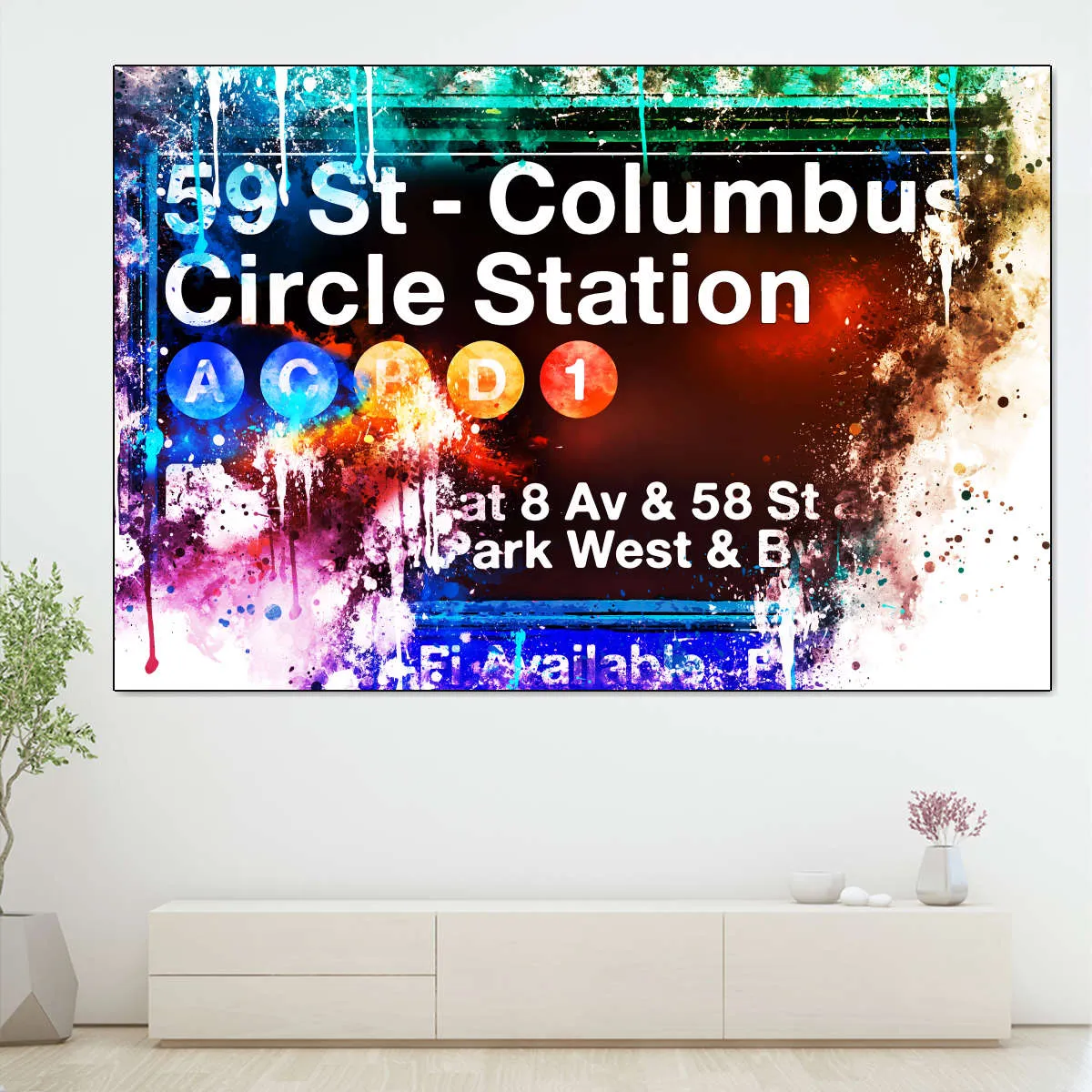 59 St. Columbus Circle Station Wall Art