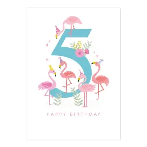 5th Birthday - Flamingo