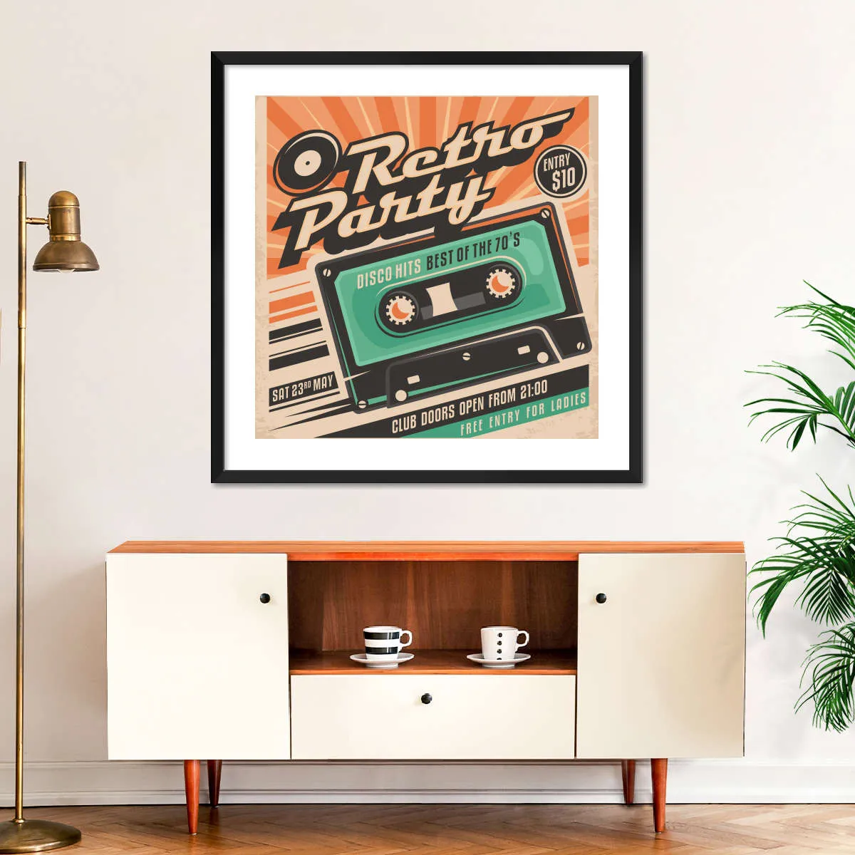70s Disco Hits Wall Art