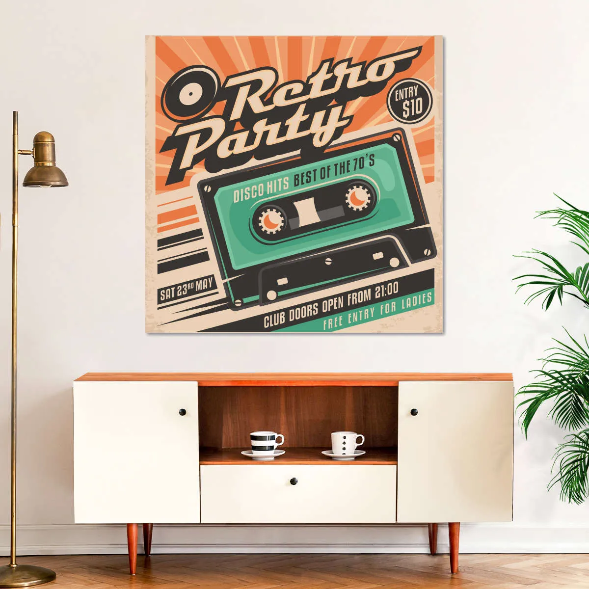 70s Disco Hits Wall Art