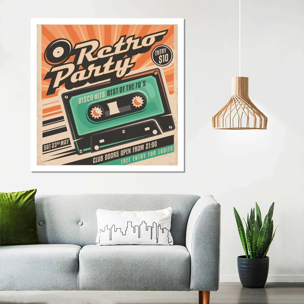 70s Disco Hits Wall Art