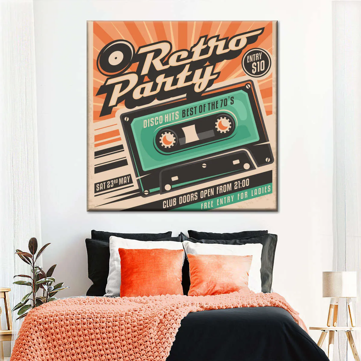 70s Disco Hits Wall Art