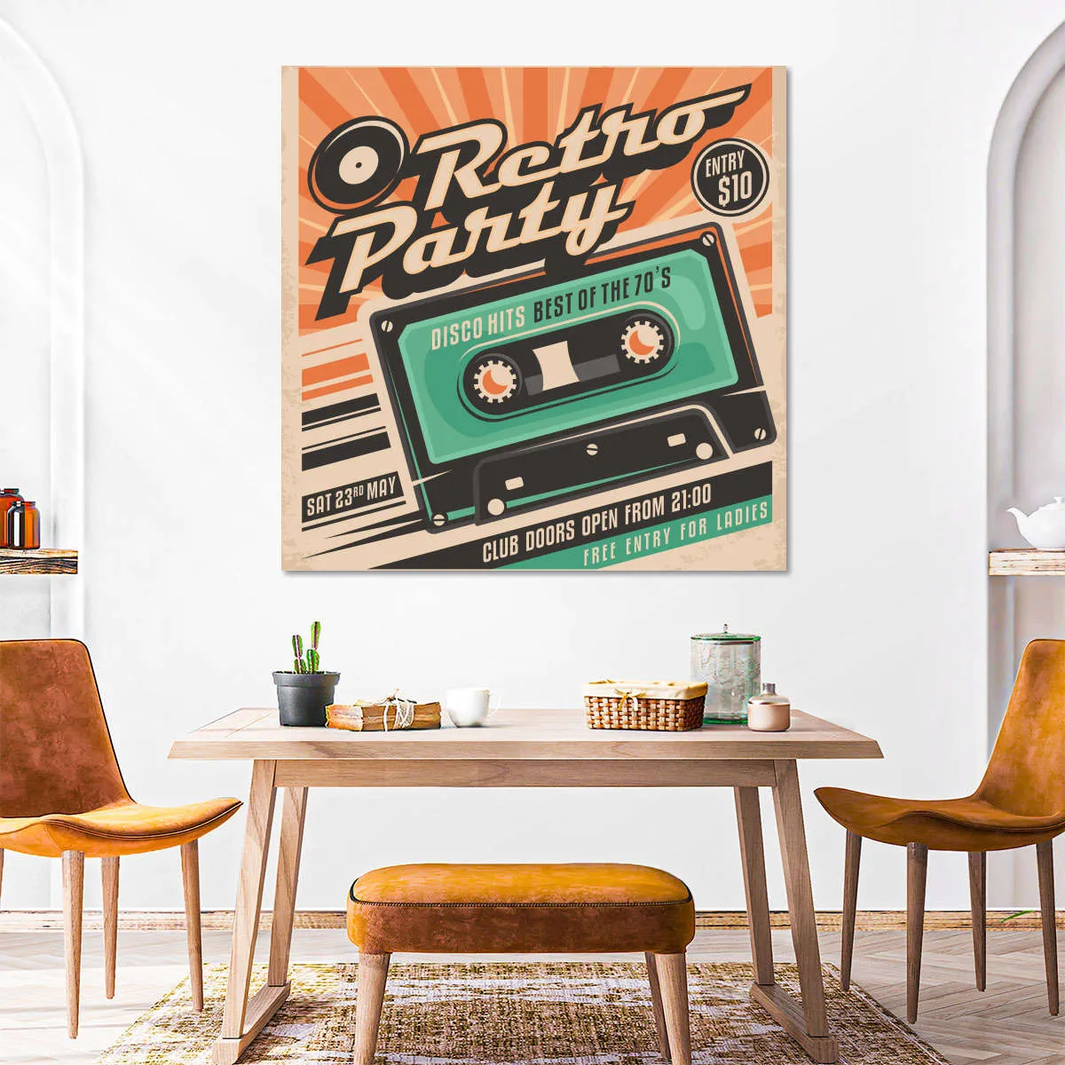 70s Disco Hits Wall Art