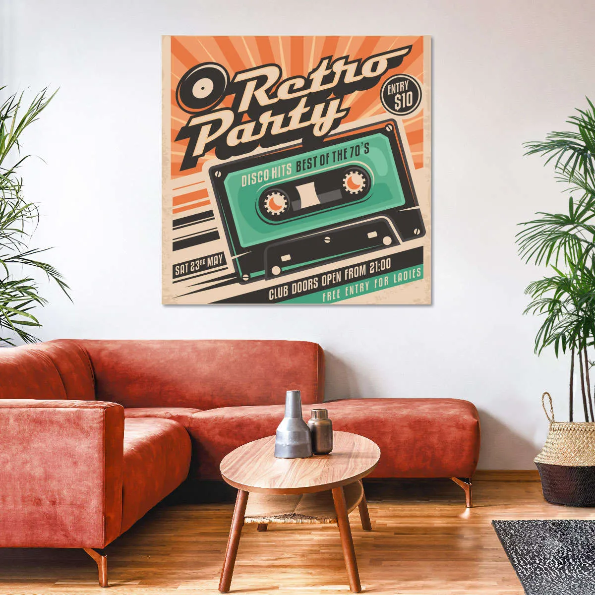 70s Disco Hits Wall Art
