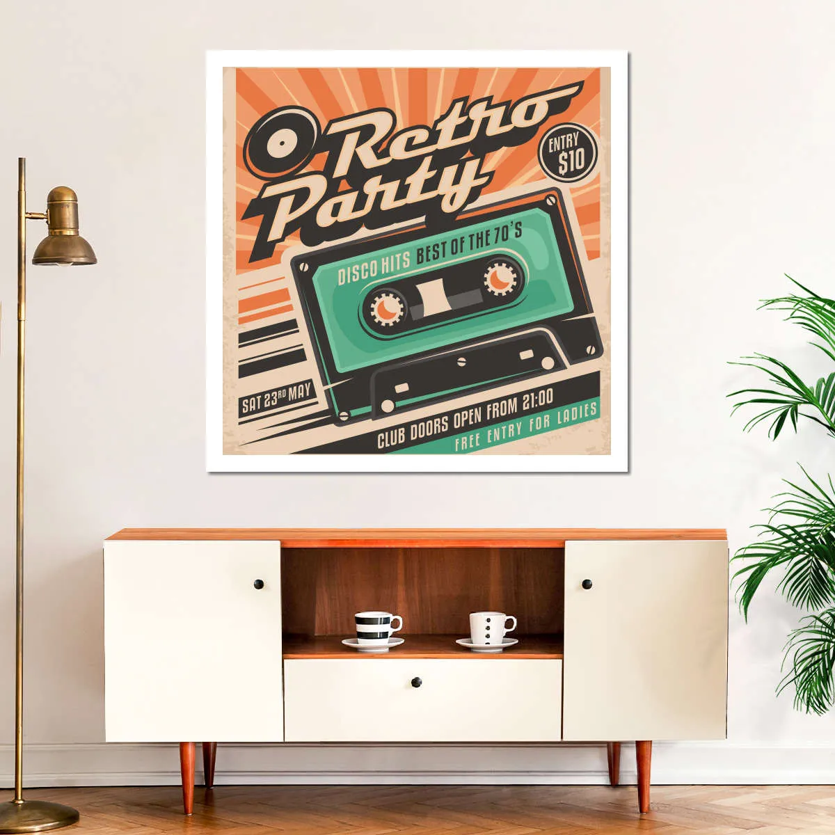 70s Disco Hits Wall Art