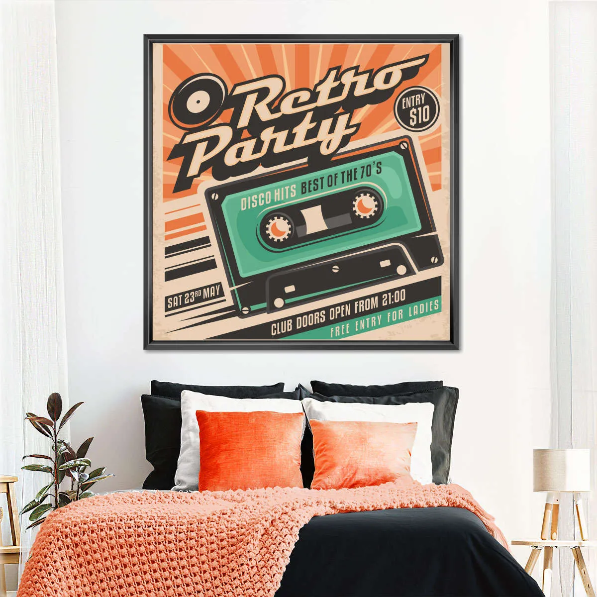 70s Disco Hits Wall Art