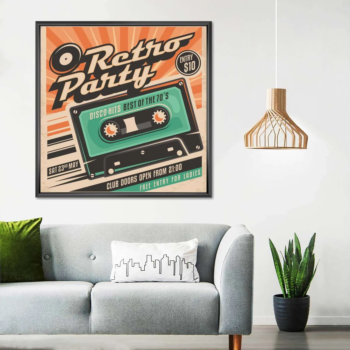 70s Disco Hits Wall Art