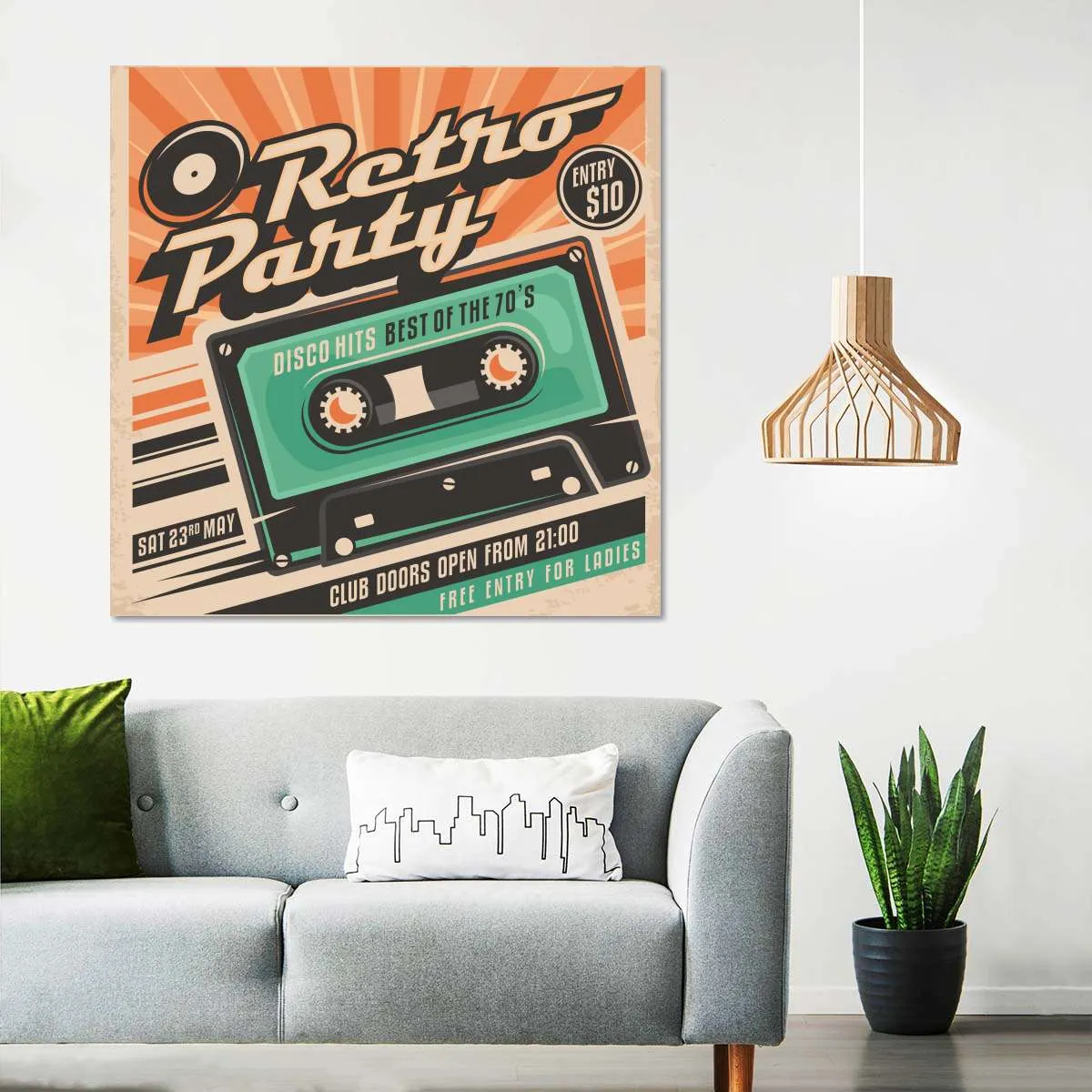 70s Disco Hits Wall Art