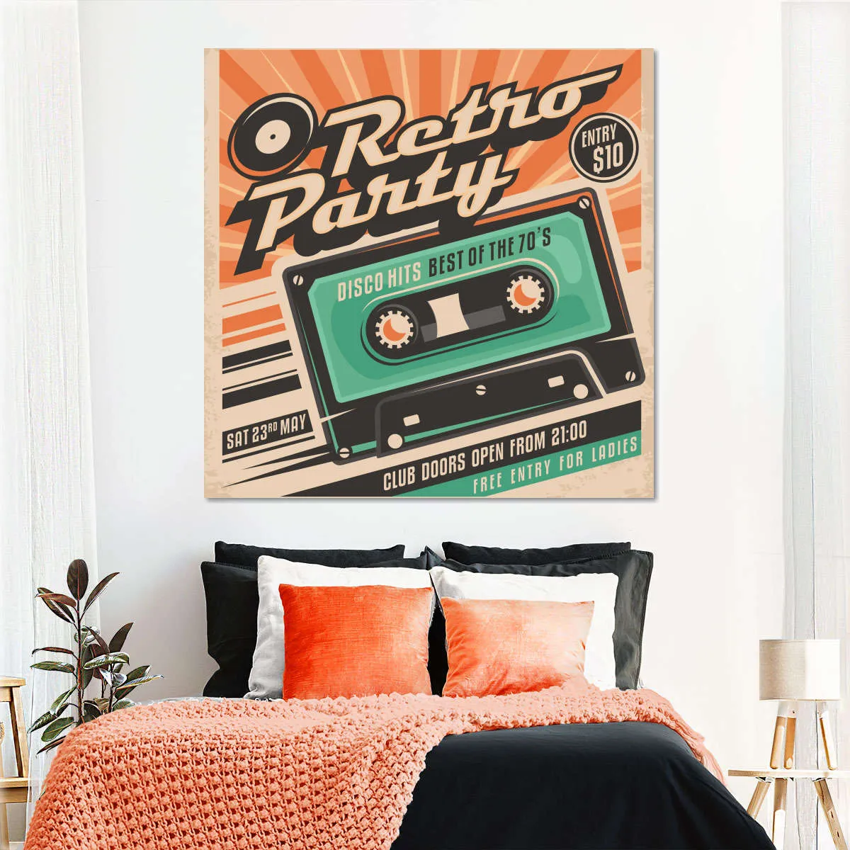 70s Disco Hits Wall Art