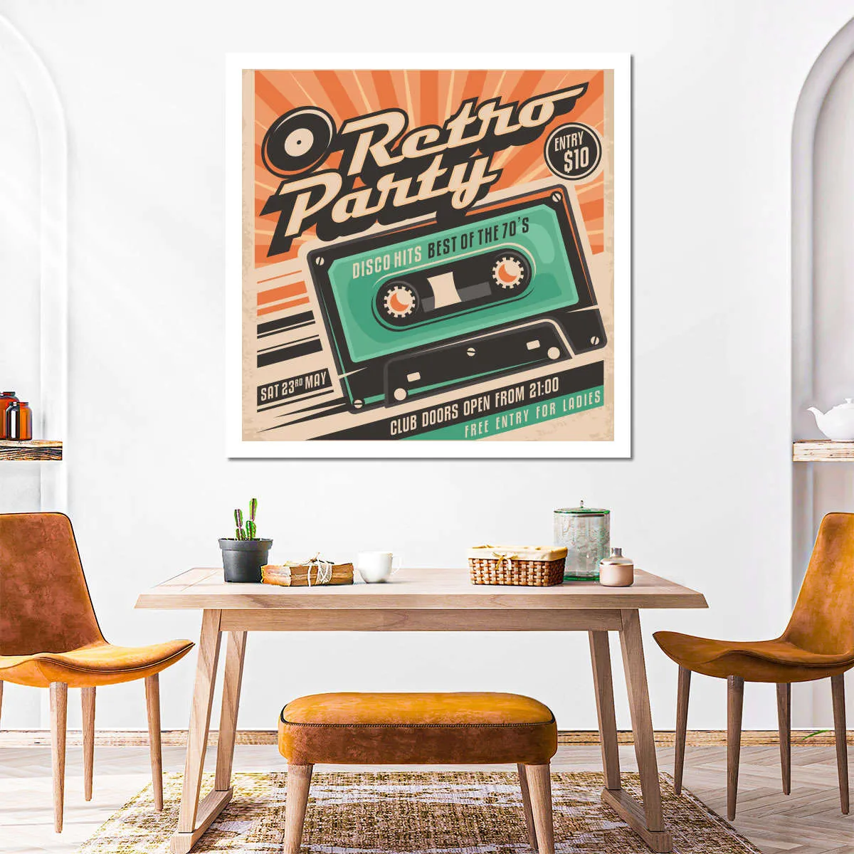 70s Disco Hits Wall Art