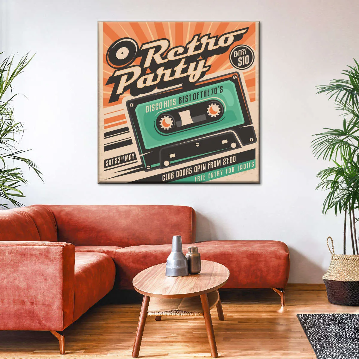 70s Disco Hits Wall Art
