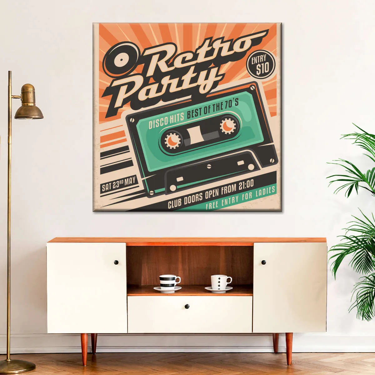 70s Disco Hits Wall Art