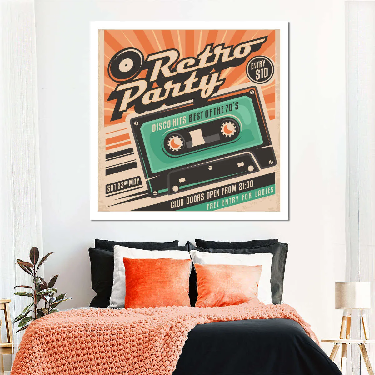 70s Disco Hits Wall Art