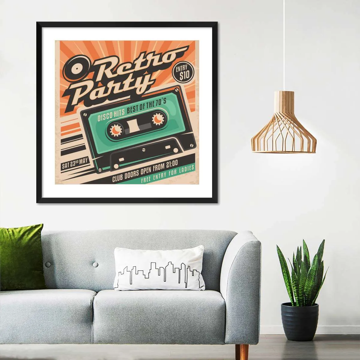 70s Disco Hits Wall Art
