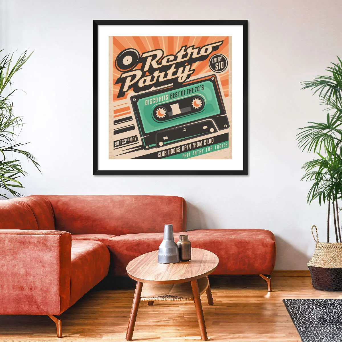 70s Disco Hits Wall Art
