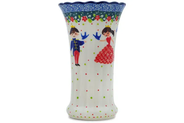 7" Vase - Bird Prince And Princess
