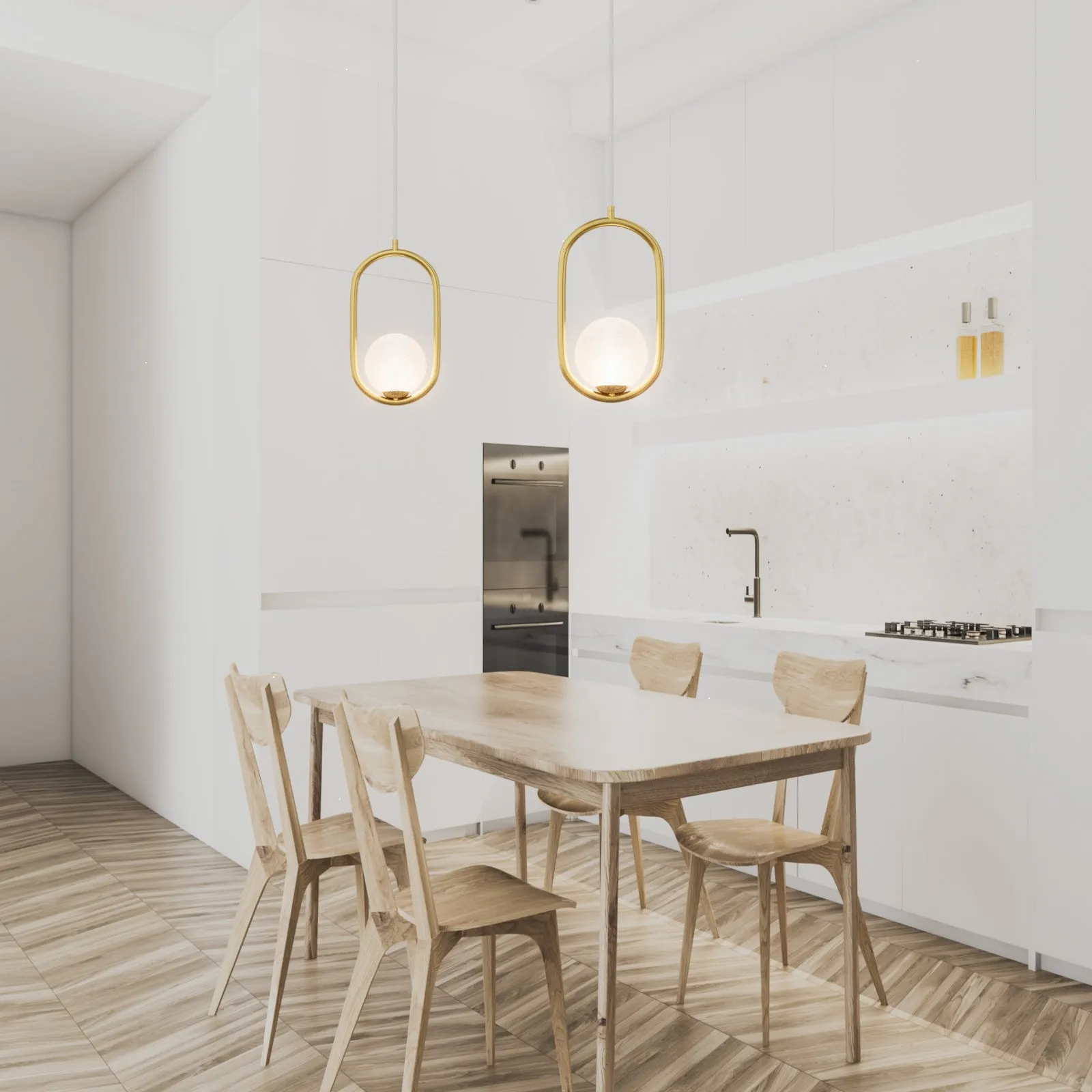 ALFA Modern Style Glass Pendant Light Fixtures Kitchen Island G9