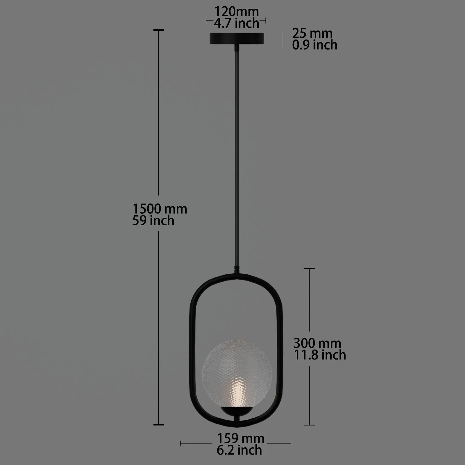 ALFA Modern Style Glass Pendant Light Fixtures Kitchen Island G9