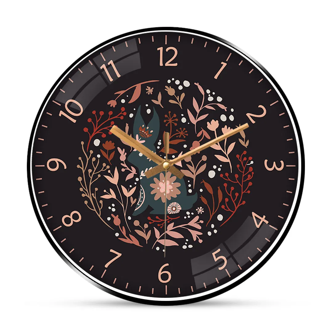 Amazing rabbit art wall clock