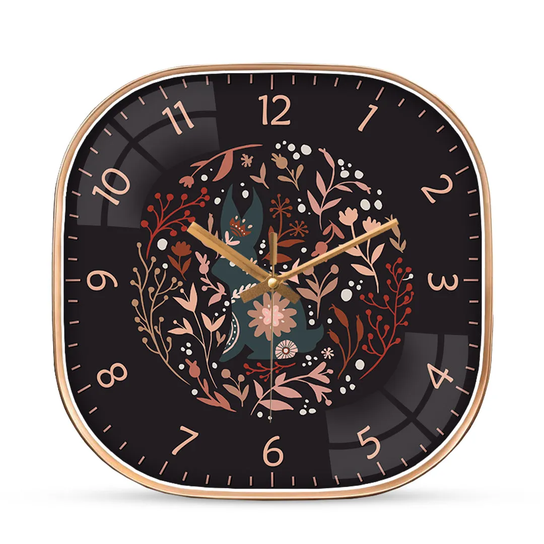 Amazing rabbit art wall clock