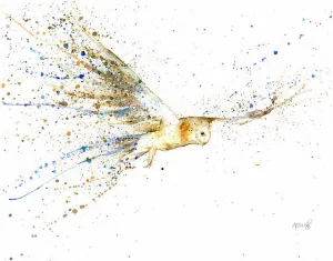 Amy Primarolo Art Barn owl greetings card (AMY)