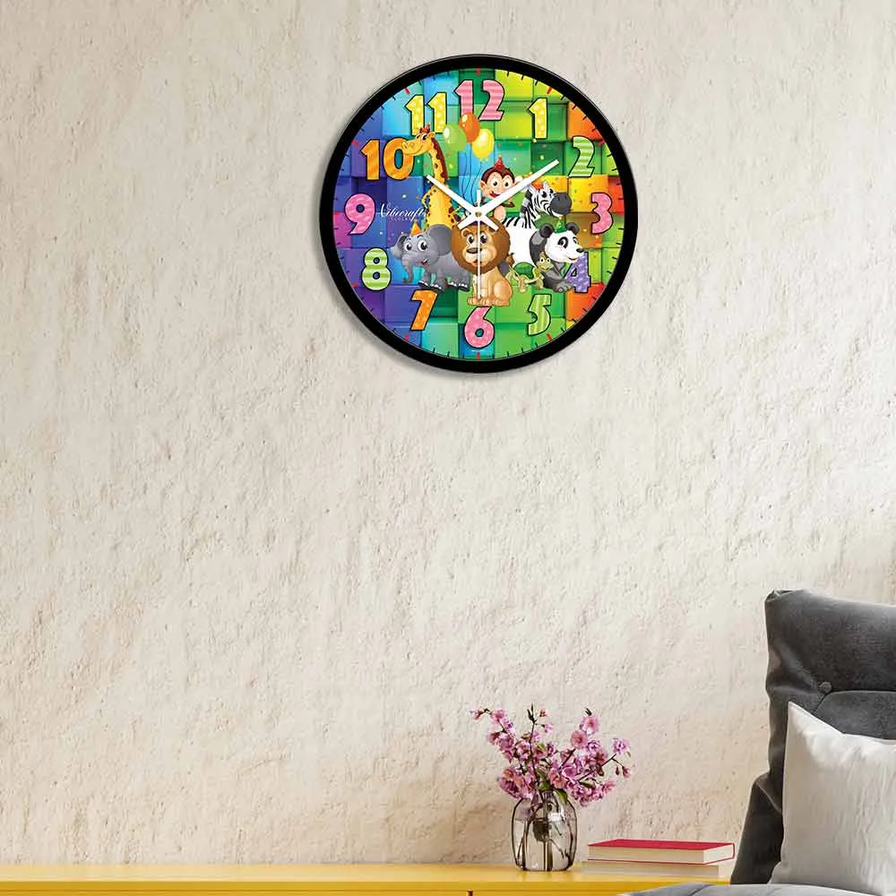 Animated Animals Kids Designer Wall Clock