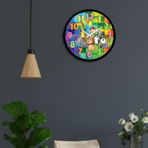 Animated Animals Kids Designer Wall Clock
