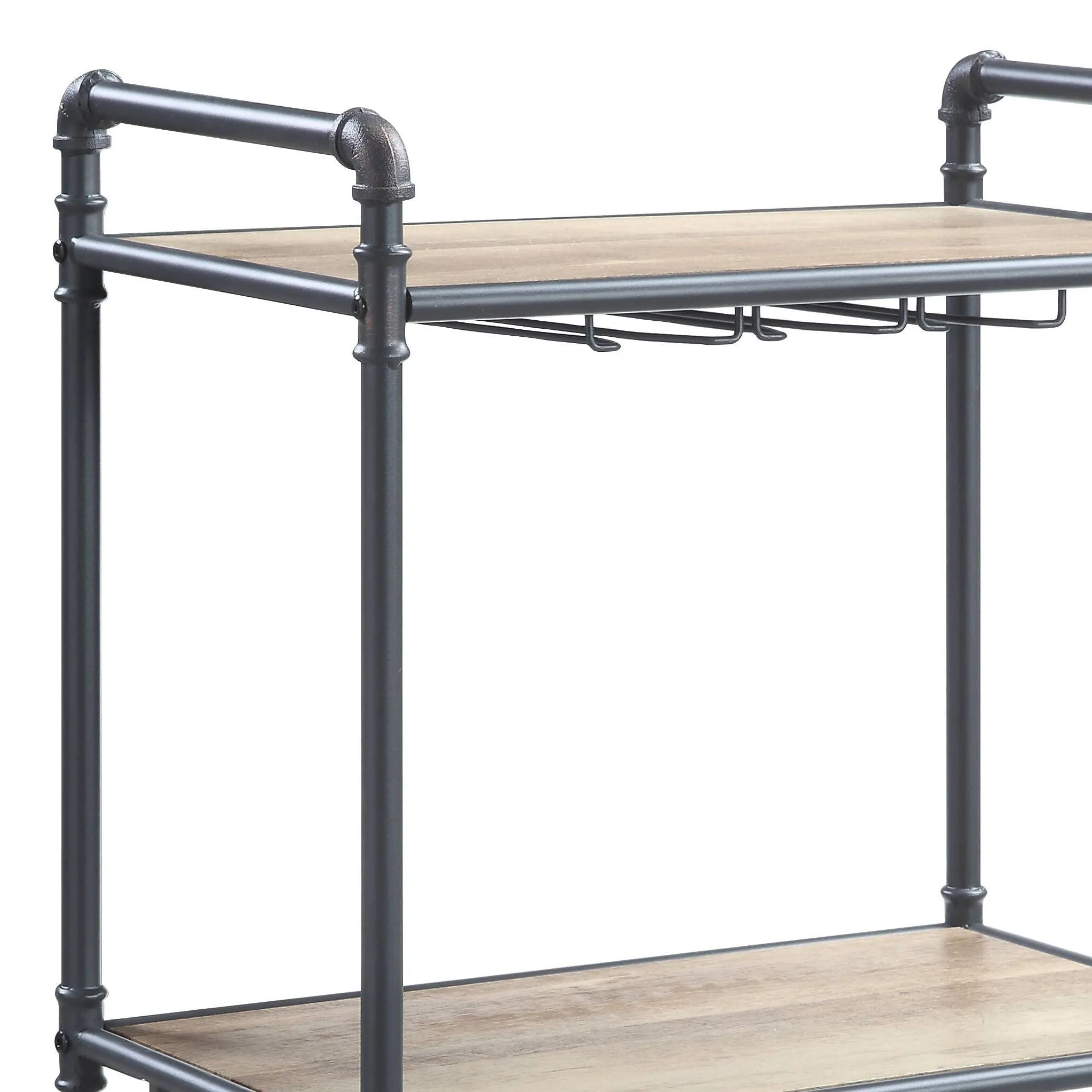Brantley - Wine Rack - Gray / Oak by Couch.com
